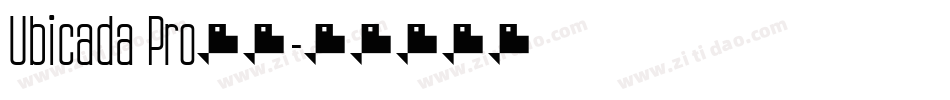 Ubicada Pro字体字体转换